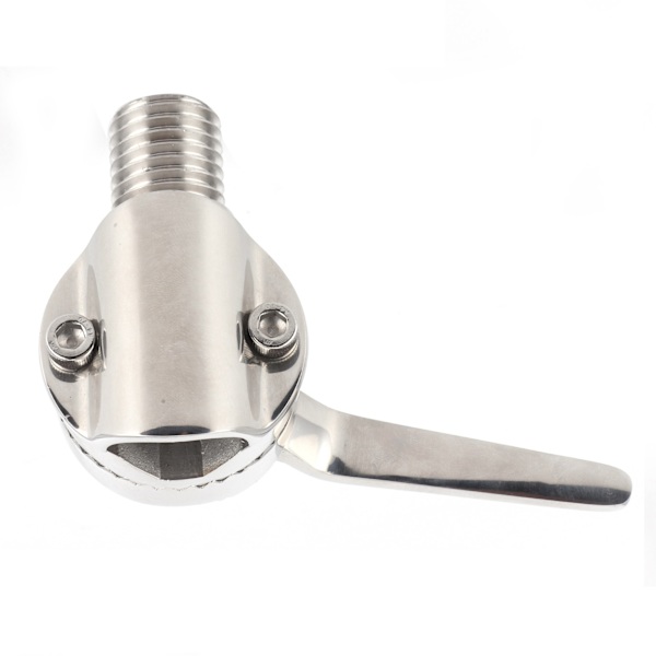 84 mm/3,3 tommer marine VHF-antennebeslag 316 rustfrit stål 306° justerbar spærremonteringshardware