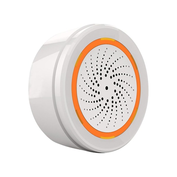 Hotteste trådløse sirenealarm Lyd Lyssensor Batteri Innebygd Zigbee Sensor Temperatur Fuktighet Alarm Sirener Smart Home