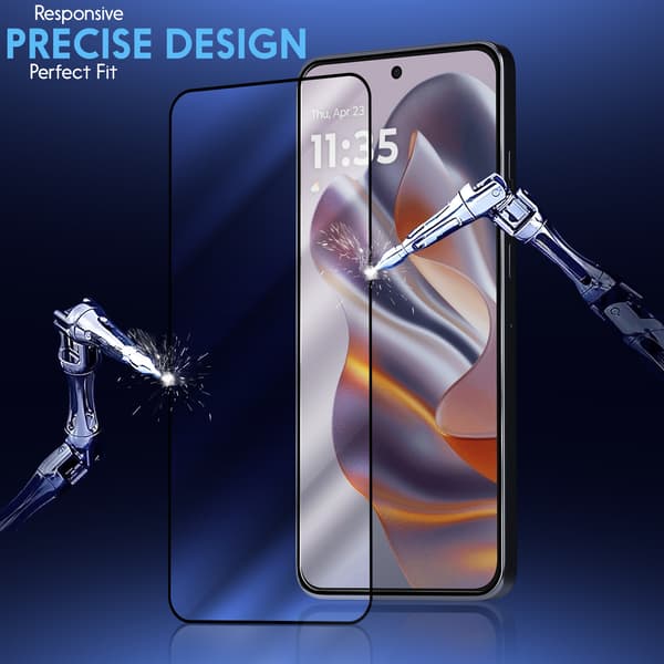 【BEMS】2-Pack Motorola Edge 50 Neo Screen Protector - Tempered Glass 9H - Super Quality 3D