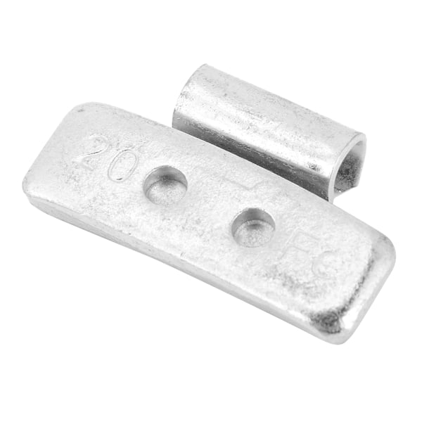 50 stk. 20g/0.71oz P Style dæk Hjulafbalanceringsvægte Clip On Afbalancering til stålfælge