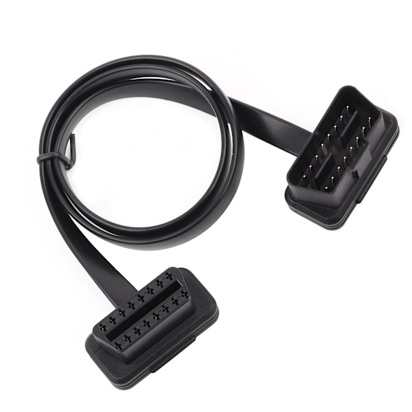 Bil Auto 16-pins Hann til Hunn OBD2 Forlengelseskabel Diagnostisk Adapter 60cm/24 tommer Lengde