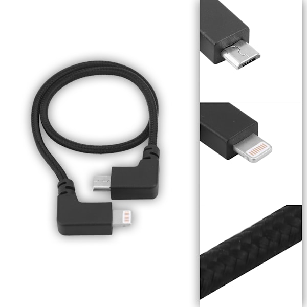 RC-linjekabel Micro USB til Drone-fjernkontroll for DJI MAVIC PRO/AIR/SPARK (for IOS)