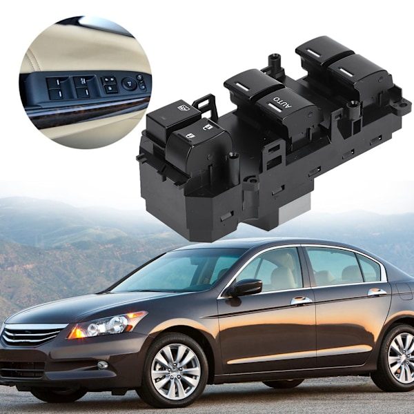 Vänster fram Elektriskt elfönsterkontrollbrytare Passar för Honda Accord 2008-2012 35750-TB0-H01