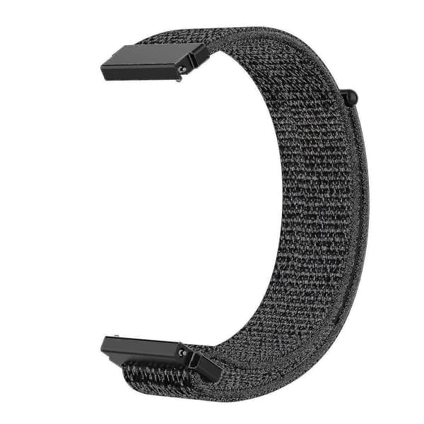 Til Garmin Forerunner 265s / 255s / Venu 2s rem 18mm universel justerbar nylon urrem - orange Black