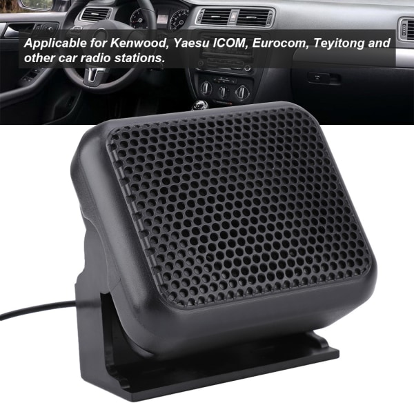 NSP-100 Mini ekstern høyttaler Mobilradiomikrofon for Kenwood Yaesu ICOM skinkebilradioer ++