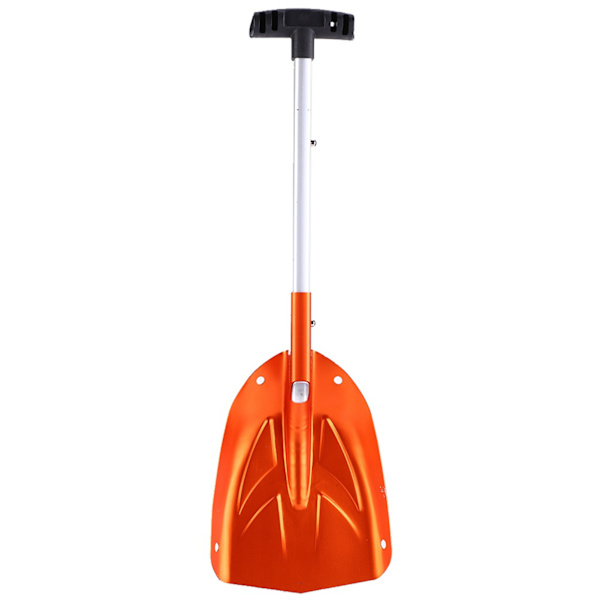 Teleskopisk snøskuffe i aluminium, avtakbar, oransje
