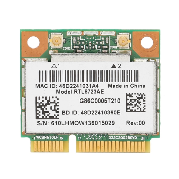Langaton TIMH verkkokortti RTL8723AE 300M Bluetooth4.0 Half Mini PCI-E Wlan Wifi-sovitin