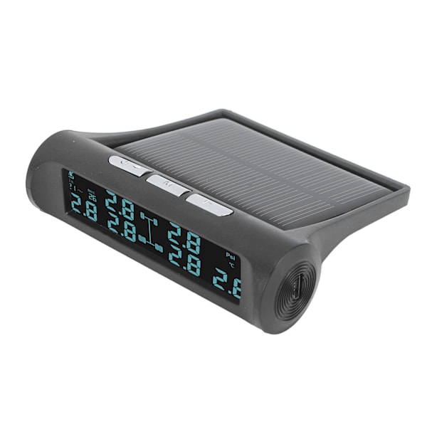 Trådlös solenergi TPMS LCD-skärm 6-sensor däcktrycksövervakningssystem IP68 vattentät monitor för husbilsvagnar skåpbil SUV pickupbuss