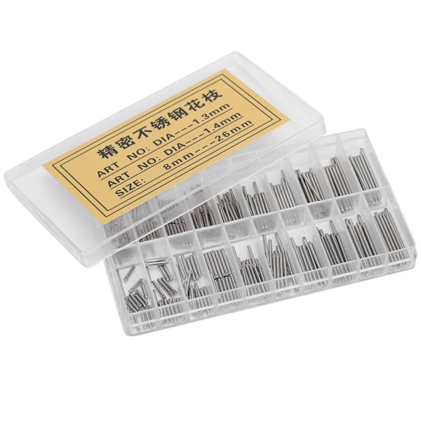 1,3 MM/1,4 MM 8‑26 MM Urremærke Armbånds Stift Friktionsstang Sortiment Ur Reparations Tilbehør