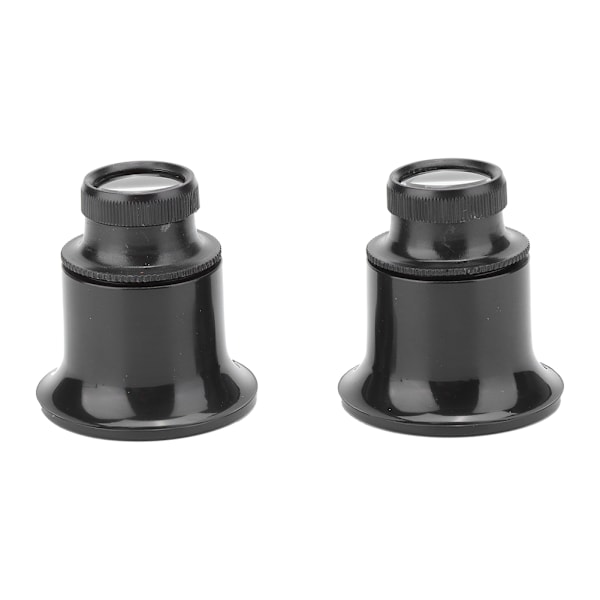 2 st Klockreparationsförstoringsglas 20X Urmakare Förstoringsglas Loupe Verktyg