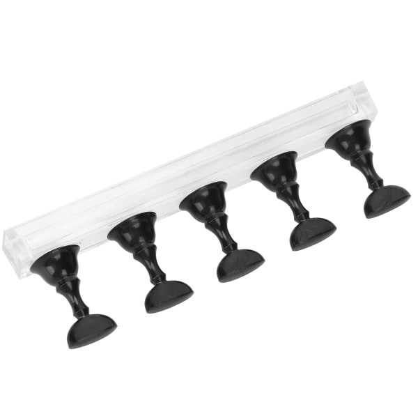 TIMH Nail Art Display Practice Stand Magnetic Nail Nagelnålsspetshållare Manikyr Set ToolBlack