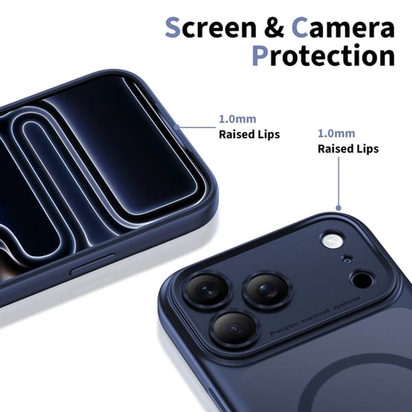 Tech-Protect Mobilcover til Kompatibel med iPhone 17 Pro Magsafe Peak Mat Blå Blå 50