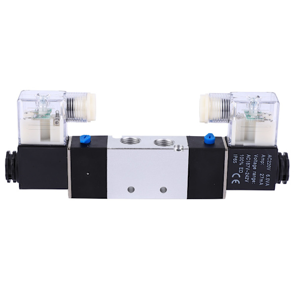 4V220-08 1/4\" Inlopp/Utlopp 1/8\" Avgas Pneumatisk Solenoidluftventil 2 Positioner 5 Vägar (AC220V)
