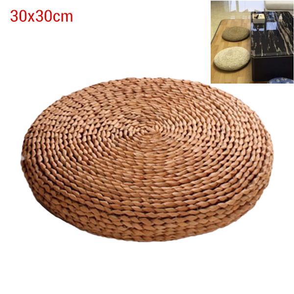 Rund Halm Pude Yoga Meditation Pude Silke Polstring Gulvmatte