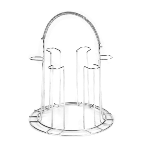 TIMH Glas vattenkoppsställhållare i rostfritt stål hushållsavtappningskopp Förvaringsställhållare för fest