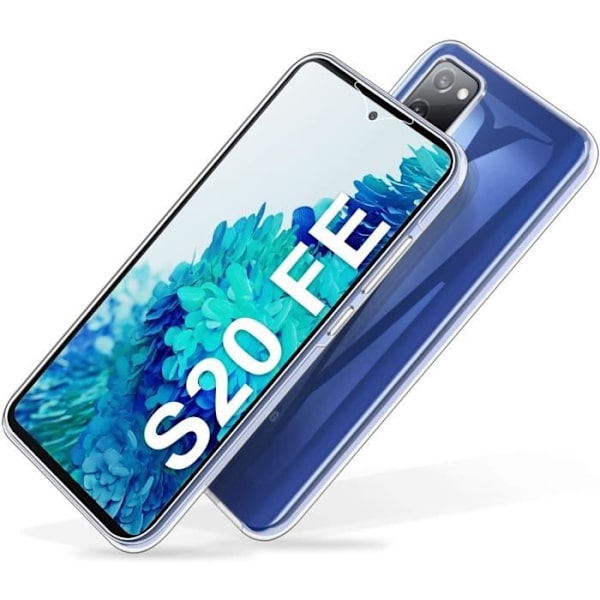 Case for Compatible with Samsung S20 FE - Fully Transparent Silicone 2 Pieces Front Back Interconnected Phonillico®