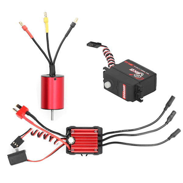 SURPASS‑HOBBY 2845 3800KV Motor + 35A ESC + 6KG Plastväxel Servo (S0600P)