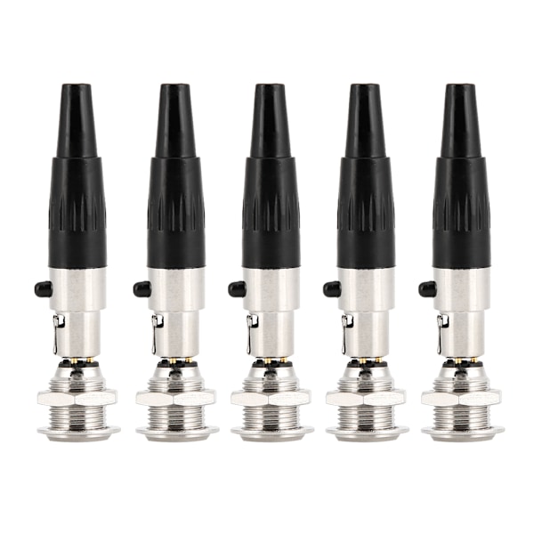 5 kpl 3-napainen Mini XLR Puhdas Kupari liitin DIY Audio Kaapelin Pistorasia Päänäppäinliitäntää varten