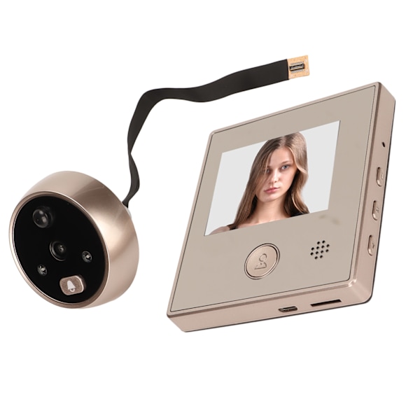 3 tum Smart Visuell Dörrklocka 160 Graders Synvinkel Digital Dörrtittare 2MP Videodörrkamera