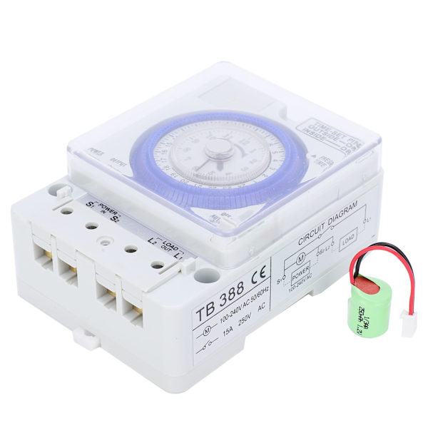TB‑388 24 tunnin aikakytkimen ohjelmoitava kvartsikäyttöinen askelmoottori-ajastin AC100‑240V 50/60Hz