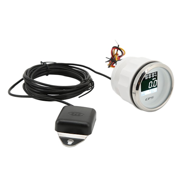 52 mm GPS hastighetsmätare vägmätare DC 9‑32V körsträcka IP67 Vattentät antidim Universal för båt RV motorcykel