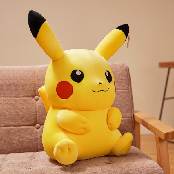 Varm sällskapsplyschleksak - söt gosedjur Pikachu Smile 40cm//