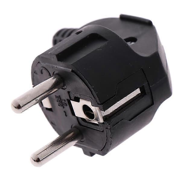 EU-strømadapteruttak 16A 250V pluggkabel elektrisk avtakbar plugg Black