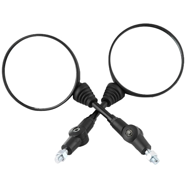 2 stk Motorsykkel Modifiserte Foldbare Bakspeil Runde Sidespeil for Kawasaki KLX250 KL250