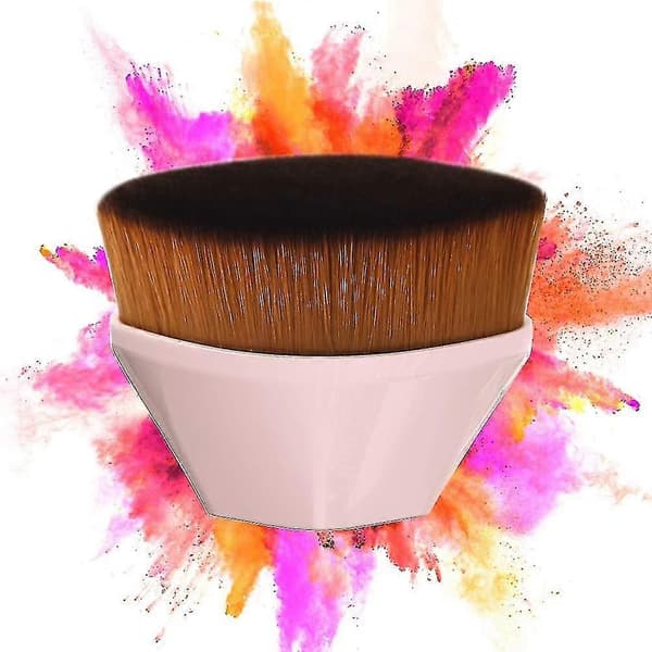 Foundation Makeup Borste Flat Top Kabuki Hexagon Ansiktsrouge Flytande Puder Foundation B