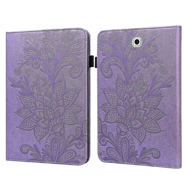 Læderetui til Samsung Galaxy Tab S2 9.7 T810 / T815 -JA Purple
