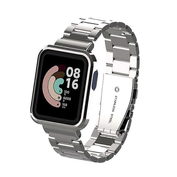Metalliranneke Xiaomi Mi Watch Lite / Redmi Watch -kelloon Silver