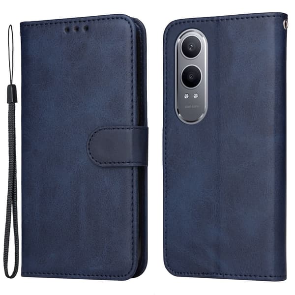 OnePlus Nord CE4 Lite 5G PU Læder Pung Etui Flere Farver Blå Blue Bl\u00e5