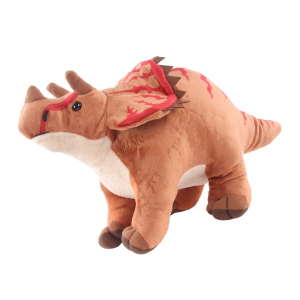 Blødt udstoppet Triceratops legetøj tegneserie multifunktionsstimulering Triceratops plyslegetøj til børn