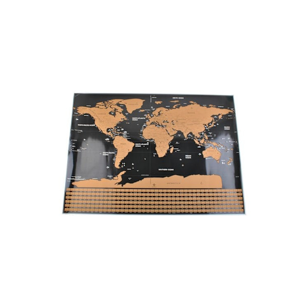 【BEMS】Scratch Map / World Map - 82 x 59 cm 300