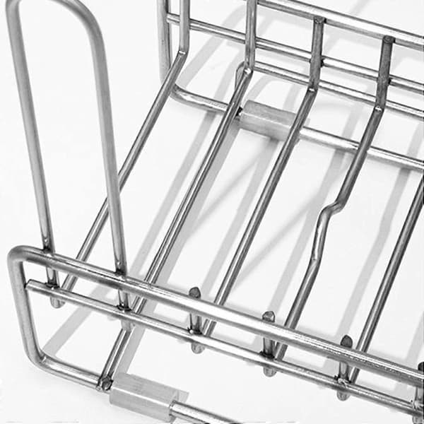 Torkställ i rostfritt stål med halkfri stabilitet för nappflaskor, koppar och glas