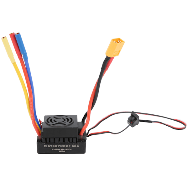 60A Vanntett Børsteløs ESC Elektrisk Hastighetsregulator for SCX10 1/10 RC Bilmodell XT60