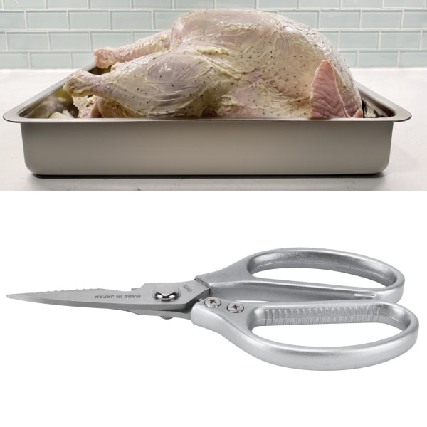 TIMH kyllingbeinsakser rustfrie, kraftige, skarpe kokkesakser for fjærfefisk, grillhusholdningskniver