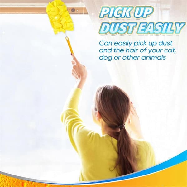 【BEMS】Dust Wipers Refill Compatible with Swiffer Dust Wiper Extended Handle - Reusable Heavy Duty Dust Wipers Refill 360 Compatible with Swiff