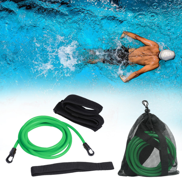 Motstandstrening Stasjonært svømmebelte, fallskjermsvømmeharpiks 6*10*4 Grønn
