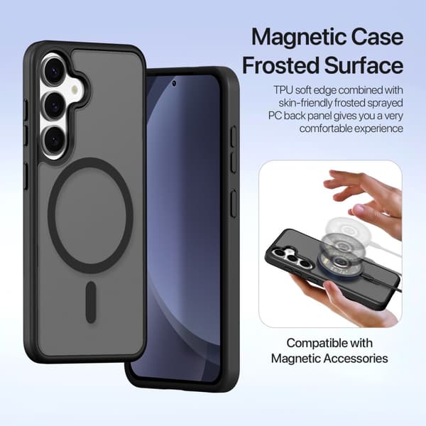 DUX DUCIS Galaxy S25 2-i-1 Magnetisk Etui La Series Sort_max