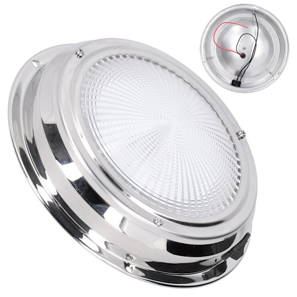 12V Taklampe Leselys LED Kuppel Taklampe Varmt Hvit Lys Støvtett Høy Lysstyrke for Yacht RV Buss