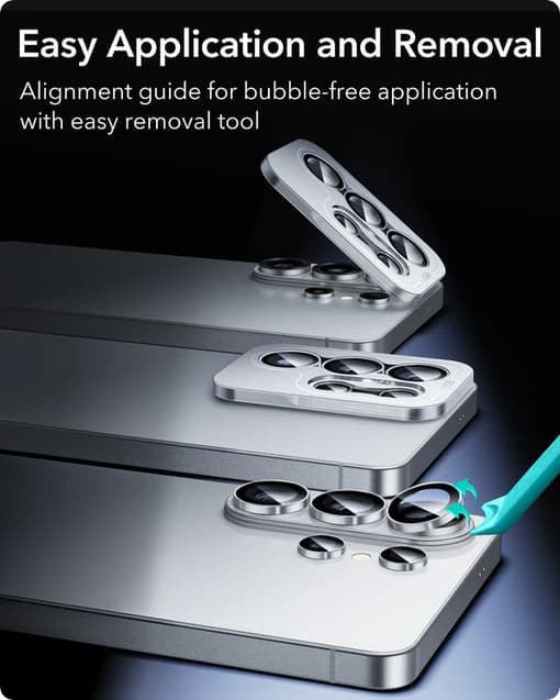 2-Pack Compatible with Kompatibel med Samsung S26 Ultra Camera Lens Protector Tempered Glass Silver Silver 30