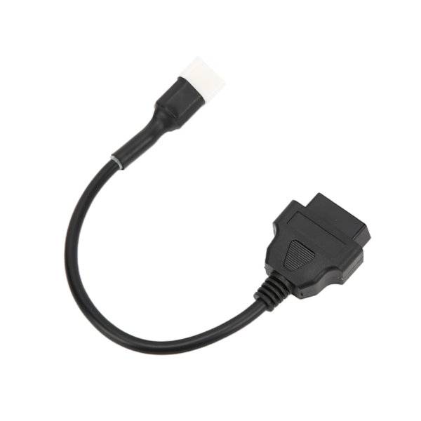 6-stift OBD2 diagnostisk adapter Plastmotorfeldetektorverktygsersättning för Delphi motorcykel