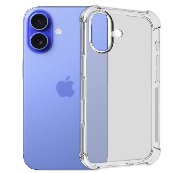 【BEMS】Compatible with iPhone 16e Case - Extra Shockproof and Durable Transparent