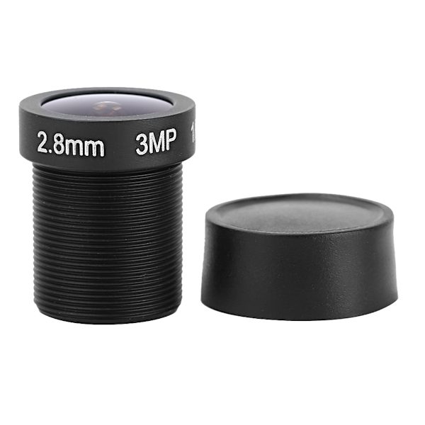 CCTV 2,8 mm 3MP HD-objektiv för kamera, 115 graders vinkel, säkerhetsutbyte