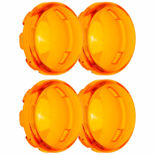 4 stk 6 cm/2,36 tommer Motorsykkel Blinklys Lys Linsebeskyttelse ABS Universal Motorsykkel Tilbehør Gul