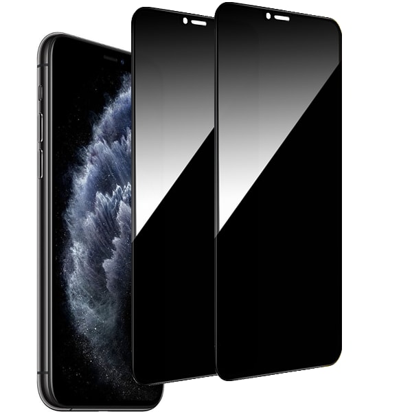 【BEMS】2-Pack Compatible with iPhone 11 Pro Max Privacy Screen Protector - Tempered Glass, Anti-Spy, Privacy Screen Protector