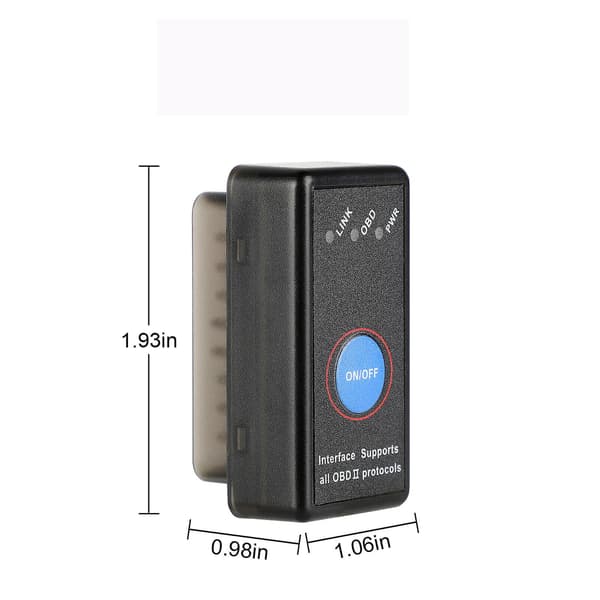 Bluetooth Obd2 Bilskanner Kodeskanner Kompatibel med Android Ios Diagnostikkverktøy