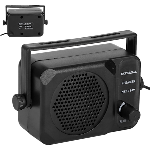 Mini Ekstern Høytaler NSP‑150V 2‑veis Radio CB HF VHF UHF Sender/Mottaker Biltilbehør