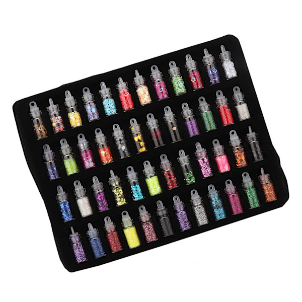 48 Flaskendekorationsflasker med Sekvens til DIY Smykker Epoxy-Formning